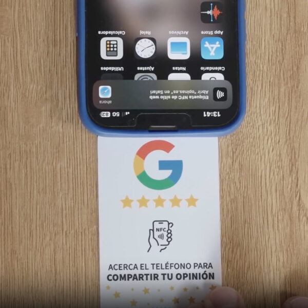 tarjetas reseñas google